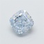 1.56 Ct. Fancy  Blue Cushion Lab Grown Diamond