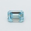 0.52 Ct. Fancy Intense  Blue Emerald Lab Grown Diamond
