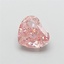 1.28 Ct. Fancy Intense Brownish Pink Heart Lab Grown Diamond