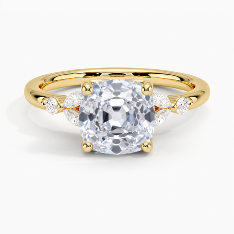 Vintage Floral Engagement Ring
