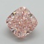 5.01 Ct. Fancy Vivid Pink Cushion Lab Grown Diamond