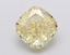 3.06 Ct. Fancy Vivid Yellow Cushion Lab Grown Diamond