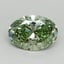1.54 Ct. Fancy Vivid Green Oval Lab Grown Diamond