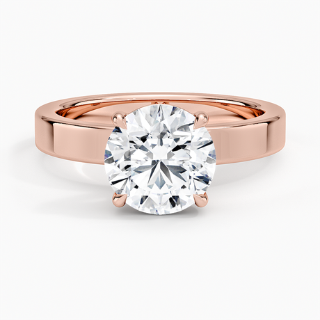 14K Rose Gold Peyton 3mm Solitaire Ring