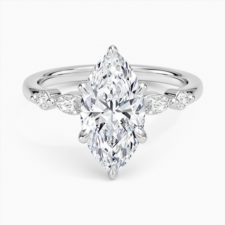 Marquise and Round Diamond Ring