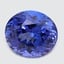 9.5x8.4mm  Bi-Color  Oval   Tanzanite
