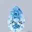 1.01 Ct. Fancy Vivid Blue Pear Lab Grown Diamond