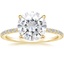 18K Yellow Gold Demi Three-Quarter Coverage Diamond Ring (1/3 ct. tw.), smalltop view
