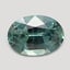 6.2x4.4mm  Green  Oval   Sapphire