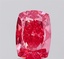 3.04 Ct. Fancy Vivid Pink Cushion Lab Grown Diamond