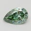 3.00 Ct. Fancy Vivid Green Pear Lab Grown Diamond