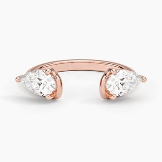 Pear Diamond Trio Stacking Ring (1 ct. tw.) in 14K Rose Gold