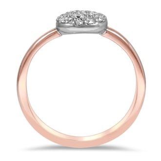 Custom Pave Cluster Diamond Ring
