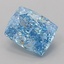 1.57 Ct. Fancy Vivid Blue Cushion Lab Grown Diamond