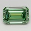 4.02 Ct. Fancy Vivid  Green Emerald Lab Grown Diamond