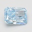 1.08 Ct. Fancy Vivid Blue Radiant Lab Grown Diamond