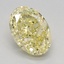 1.56 Ct. Fancy Vivid Yellow Oval Lab Grown Diamond