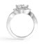 Vintage-Inspired Spiral Halo Diamond Ring, smallview