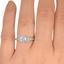 The Buckley Ring, smallzoomed in top view on a hand