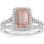 18K White Gold Joy Diamond Ring (1/3 ct. tw.) with Luxe Ballad Diamond Ring (1/4 ct. tw.)