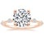 14K Rose Gold Aimee 1.4mm Diamond Ring, smalltop view