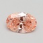 1.09 Ct. Fancy Intense Pink Oval Lab Grown Diamond