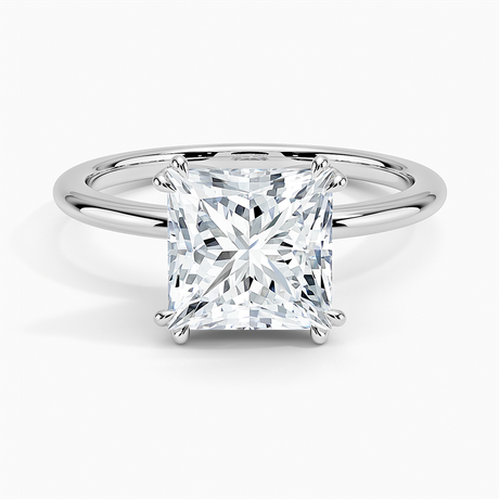 18K White Gold Aveline Solitaire Ring