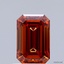 1.01 Ct. Fancy Vivid  Orange Emerald Lab Grown Diamond