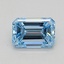 0.32 Ct. Fancy Intense Blue Emerald Lab Grown Diamond