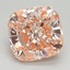 3.04 Ct. Fancy Vivid Pink Cushion Lab Grown Diamond