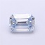 1.01 Ct. Fancy Blue Emerald Lab Grown Diamond