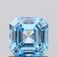 1.00 Ct. Fancy Vivid Blue Asscher Lab Grown Diamond