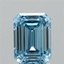 2.01 Ct. Fancy Vivid Blue Emerald Lab Grown Diamond