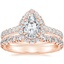 14K Rose Gold Sienna Halo Diamond Ring with Sienna Eternity Diamond Ring (7/8 ct. tw.)