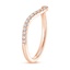 14K Rose Gold Stanza Diamond Ring, smallside view
