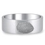 Custom Fingerprint Flat Matte Ring