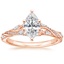 14K Rose Gold Begonia Vine Diamond Ring (1/2 ct. tw.), smalltop view
