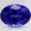 10.7x8mm Violet Oval Tanzanite
