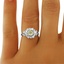 The Belmont Ring, smalltop view on a hand
