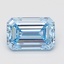 2.15 Ct. Fancy Vivid Blue Emerald Lab Grown Diamond