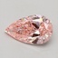 0.51 Ct. Fancy Vivid Pink Pear Lab Grown Diamond