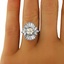 The Duprée Ring, smalltop view on a hand