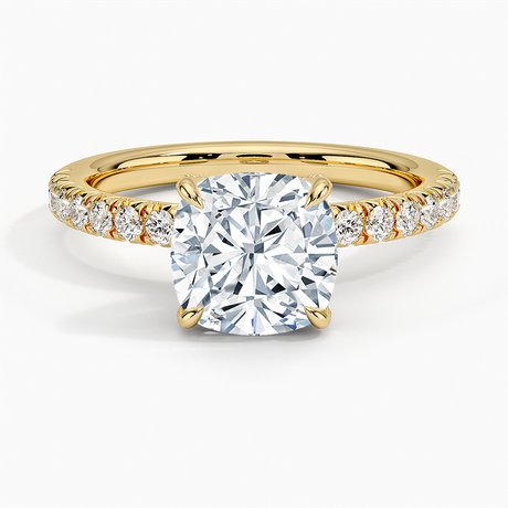18K Yellow Gold Adorned Amelie Diamond Ring