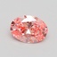 1.03 Ct. Fancy Vivid Pink Oval Lab Grown Diamond