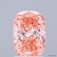 1.51 Ct. Fancy Vivid  Pink Cushion Lab Grown Diamond