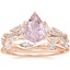 14K Rose Gold Luxe Secret Garden Diamond Ring (3/4 ct. tw.) with Winding Willow Diamond Ring