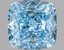 1.14 Ct. Fancy Vivid Blue Cushion Lab Grown Diamond