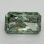 3.13 Ct. Fancy Vivid Pacific Green Radiant Lab Grown Diamond