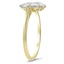 The Nolhan  Ring, smalltop view on a hand