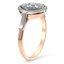 The Hanalei Ring, smalltop view on a hand